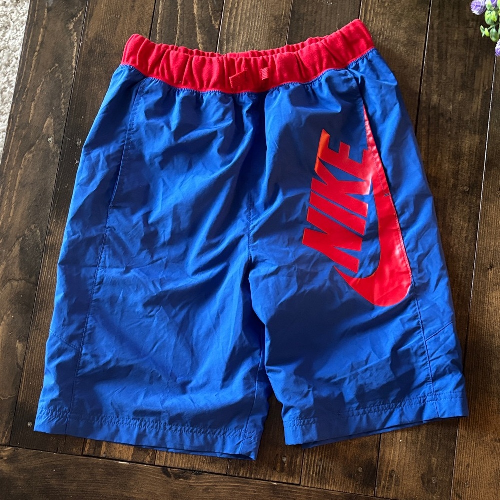 Nike Red and Blue Sports Shorts